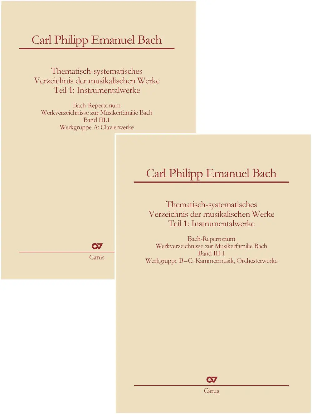 Cover: 9783899483161 | Bach-Repertorium Band III.1: Carl Philipp Emanuel Bach | Enßlin | Buch