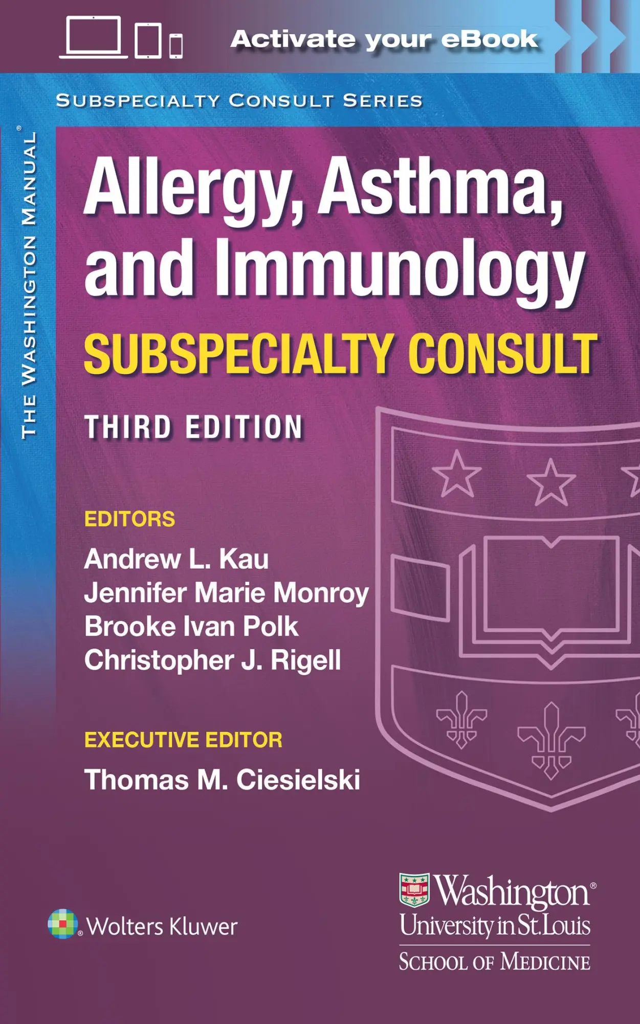 Cover: 9781975113261 | The Washington Manual Allergy, Asthma, and Immunology Subspecialty...