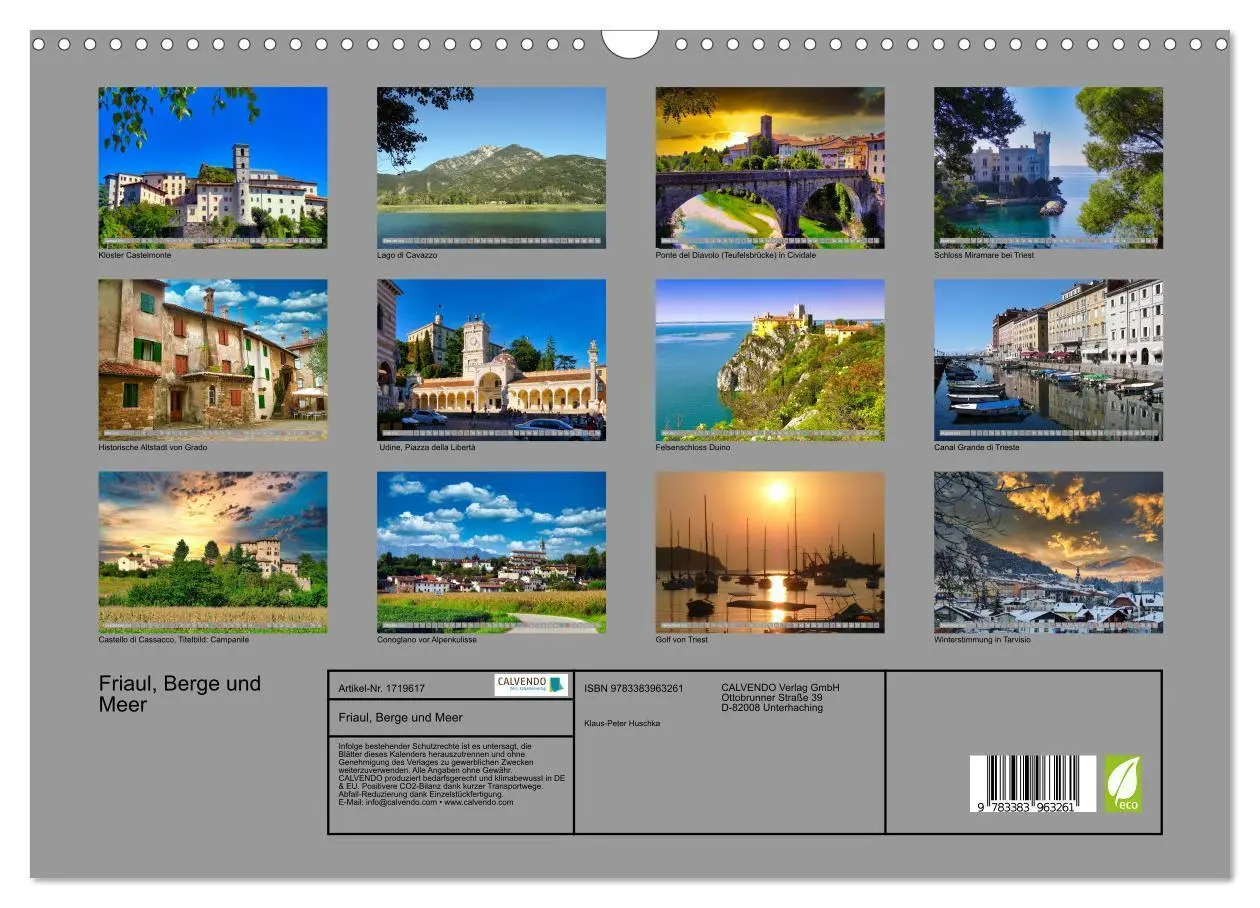 Bild: 9783383963261 | Friaul, Berge und Meer (Wandkalender 2025 DIN A3 quer), CALVENDO...