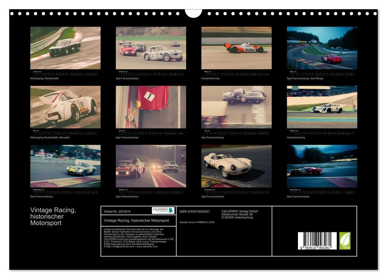 Bild: 9783516093261 | Vintage Racing, historischer Motorsport (Wandkalender 2026 DIN A3...