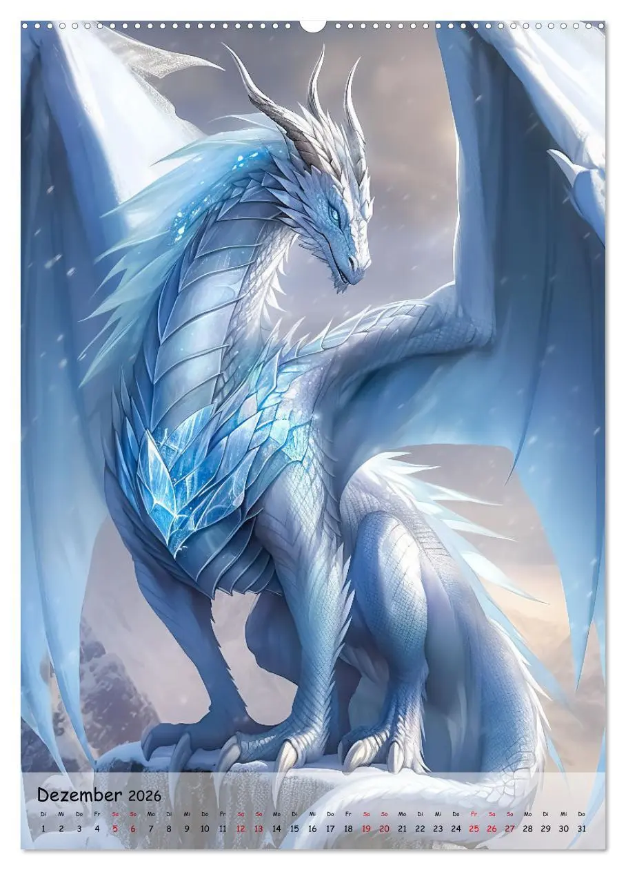 Bild: 9783516303261 | Geflügelte Hüter - Erleben Sie die Magie der Drachen (Wandkalender...