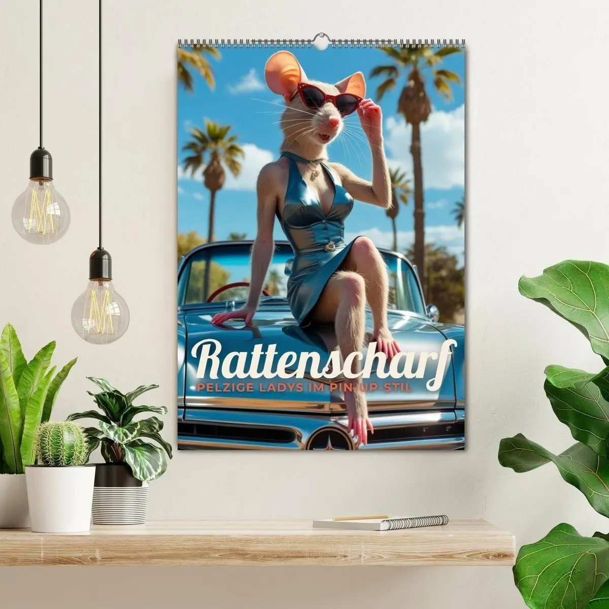 Bild: 9783516613261 | Rattenscharf - Pelzige Ladys im Pin-up-Stil (Wandkalender 2026 DIN...