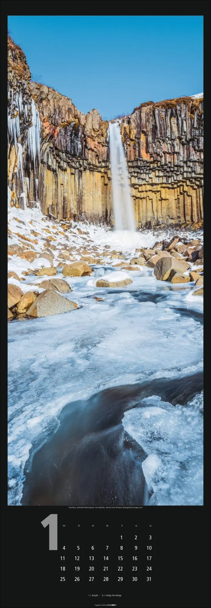 Bild: 9783839903261 | Wasserfälle Kalender 2027 | Weingarten | Kalender | Spiralbindung