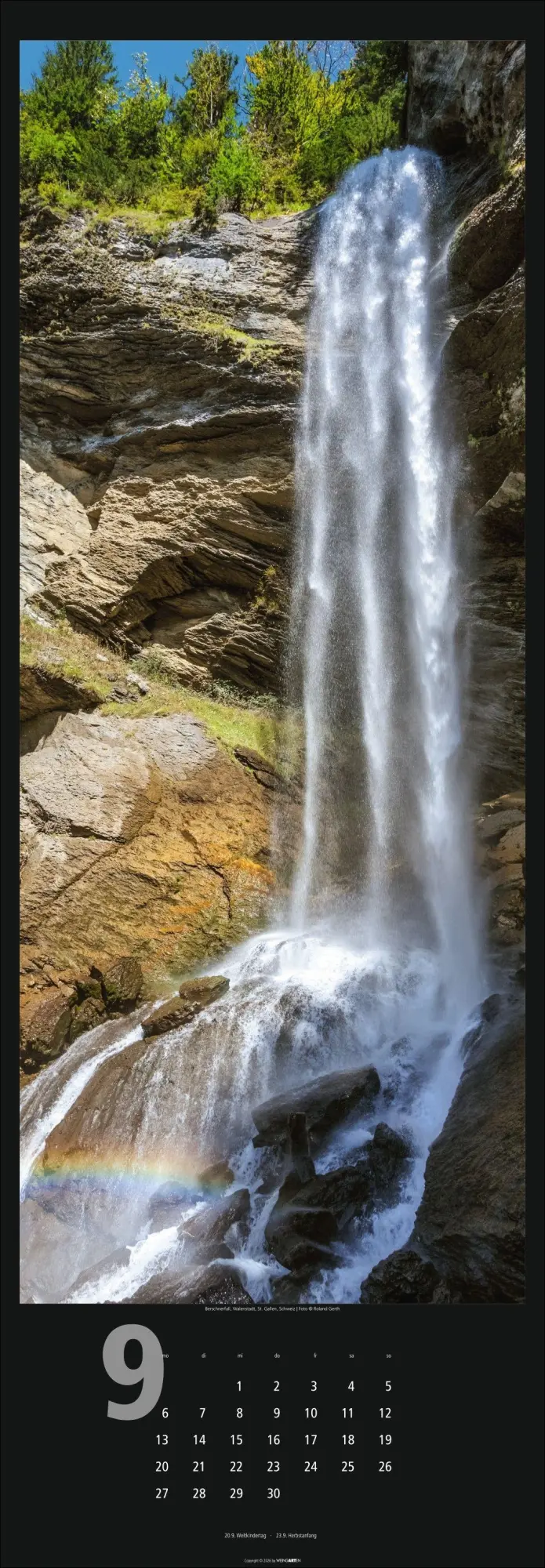 Bild: 9783839903261 | Wasserfälle Kalender 2027 | Weingarten | Kalender | Spiralbindung