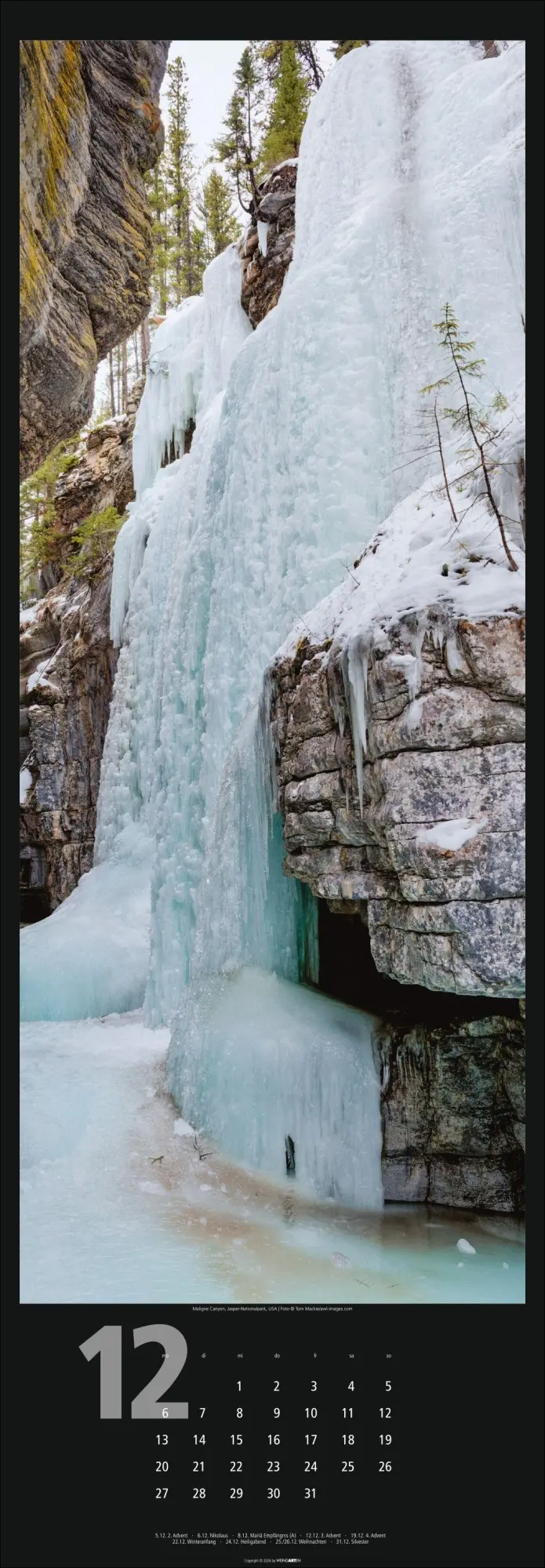 Bild: 9783839903261 | Wasserfälle Kalender 2027 | Weingarten | Kalender | Spiralbindung