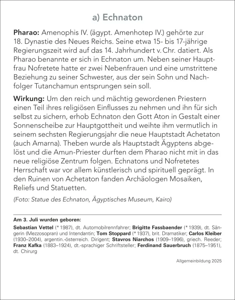 Bild: 9783840033261 | Allgemeinbildung Tagesabreißkalender 2025 - Das tägliche Wissens-Quiz