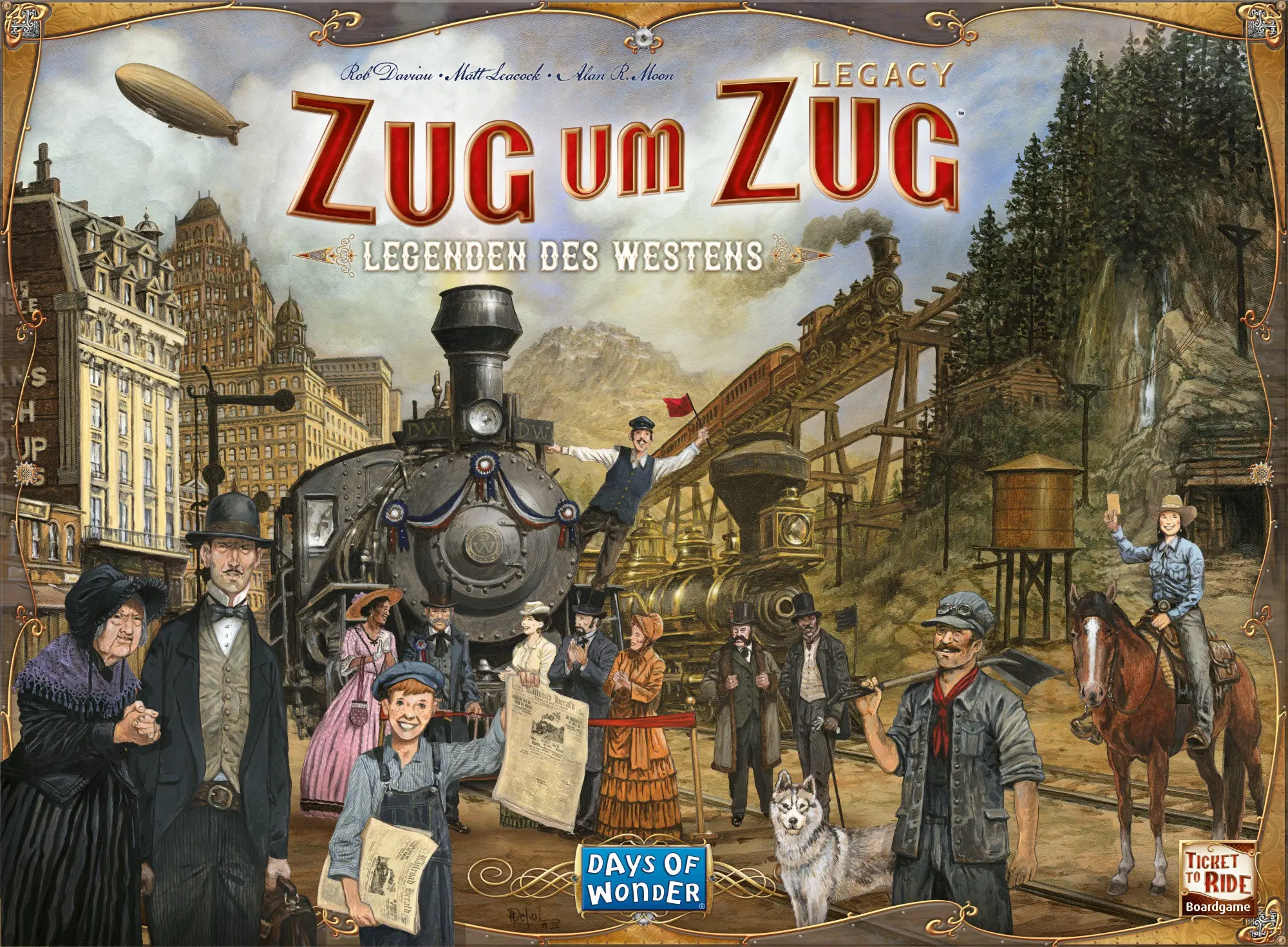 Cover: 824968203361 | Zug um Zug Legacy: Legenden des Westens | Rob Daviau (u. a.) | Spiel