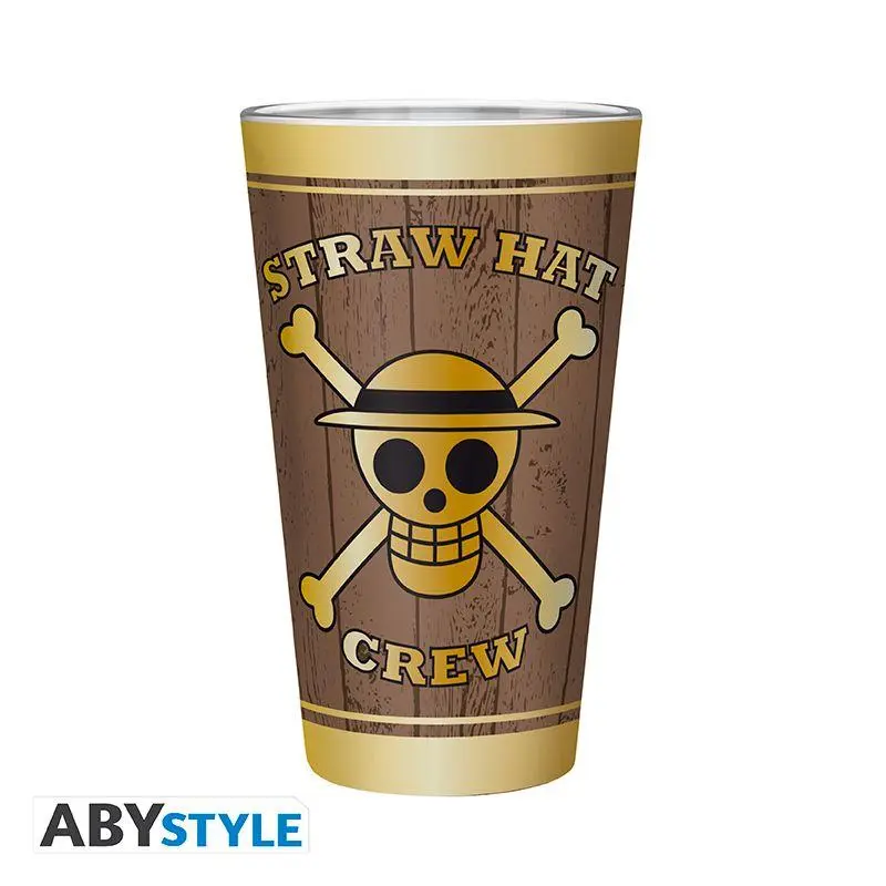 ONE PIECE - Large Glass - 400ml - Skulls - Matte
