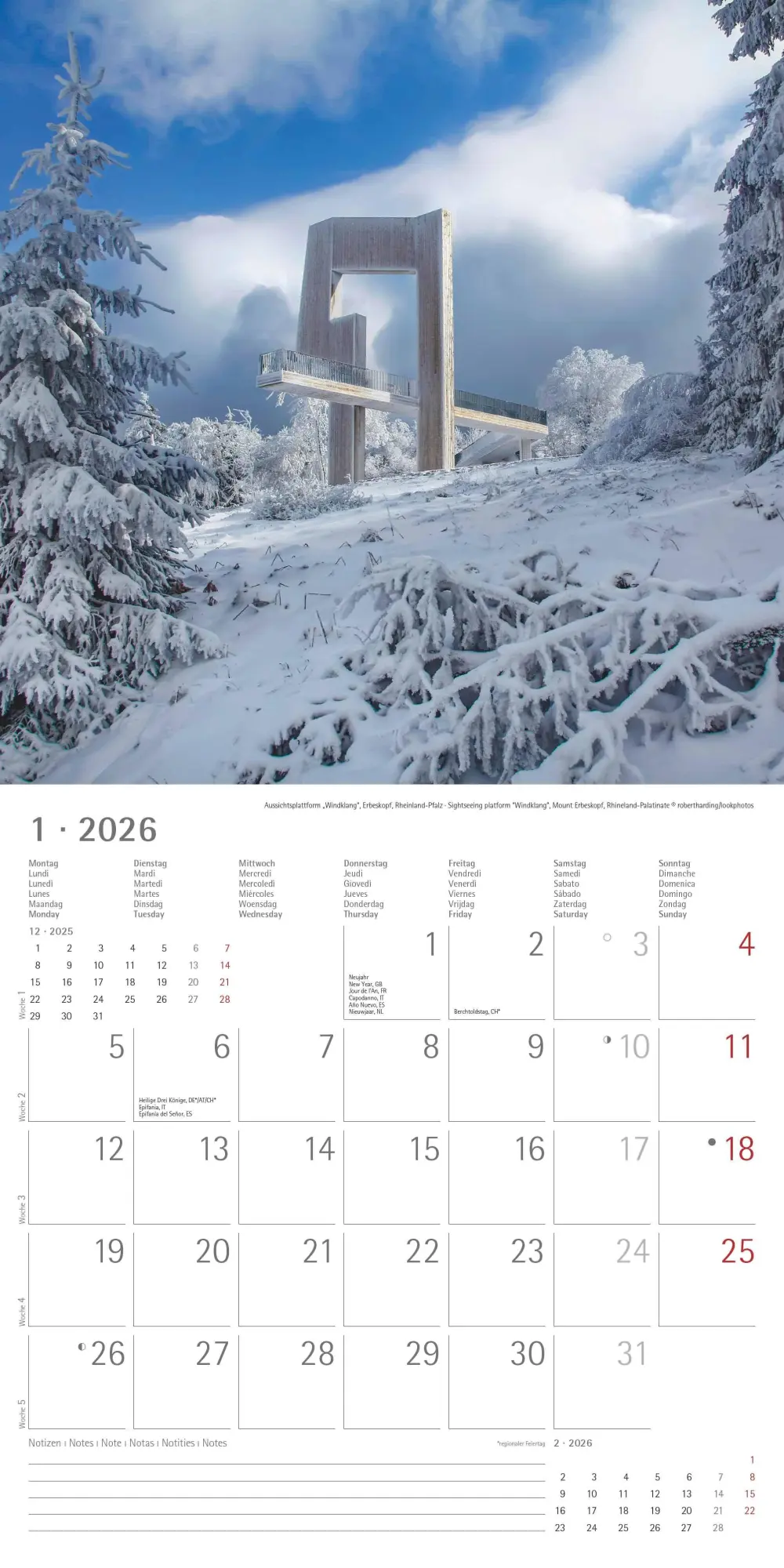 Bild: 4069095003361 | Alpha Edition - Deutschland 2026 Broschürenkalender, 30x30cm,...