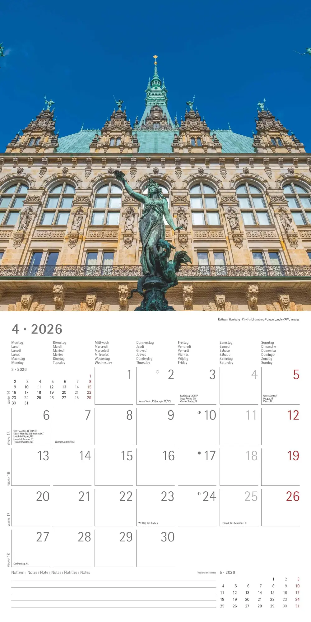 Bild: 4069095003361 | Alpha Edition - Deutschland 2026 Broschürenkalender, 30x30cm,...