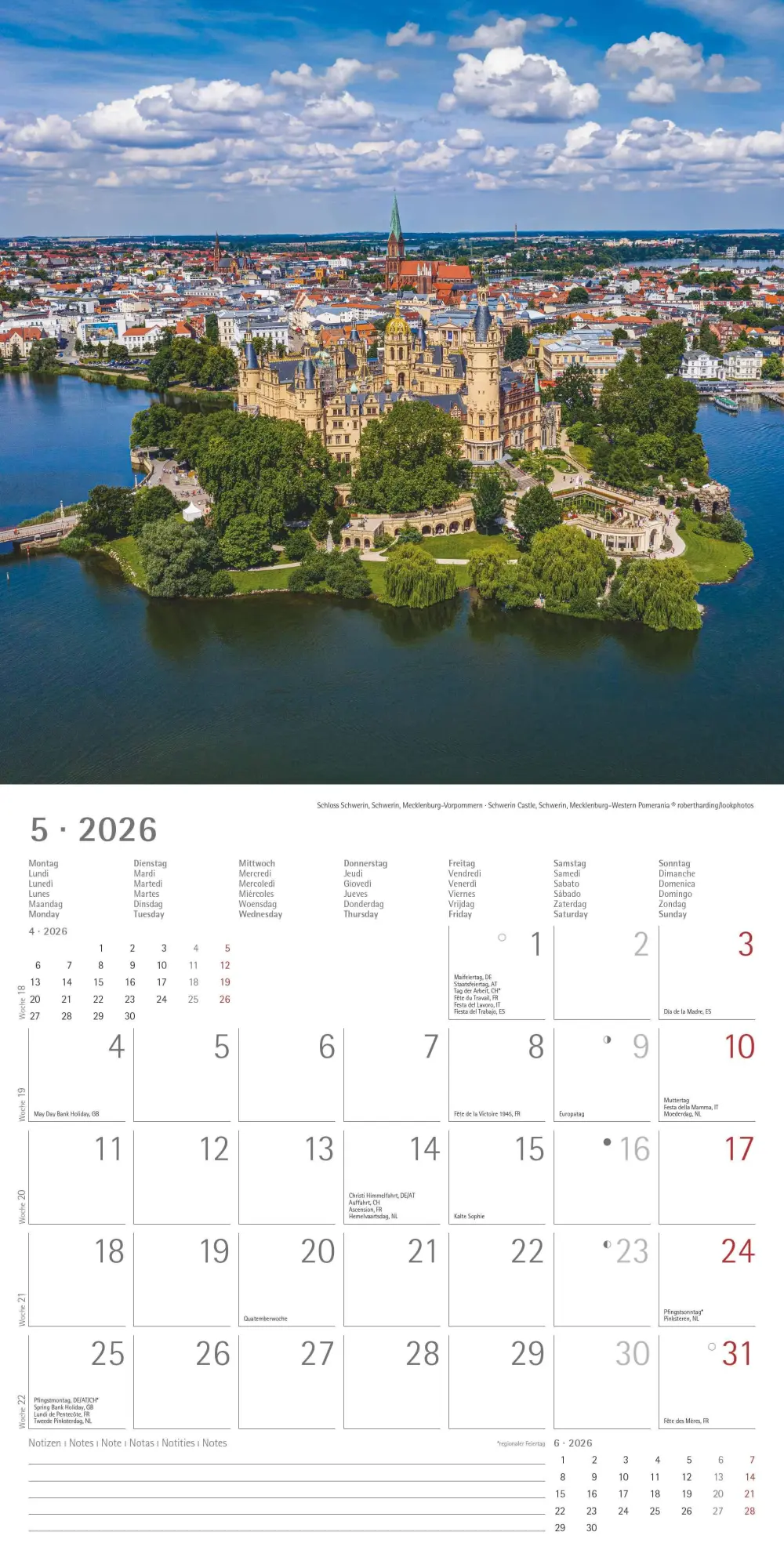 Bild: 4069095003361 | Alpha Edition - Deutschland 2026 Broschürenkalender, 30x30cm,...