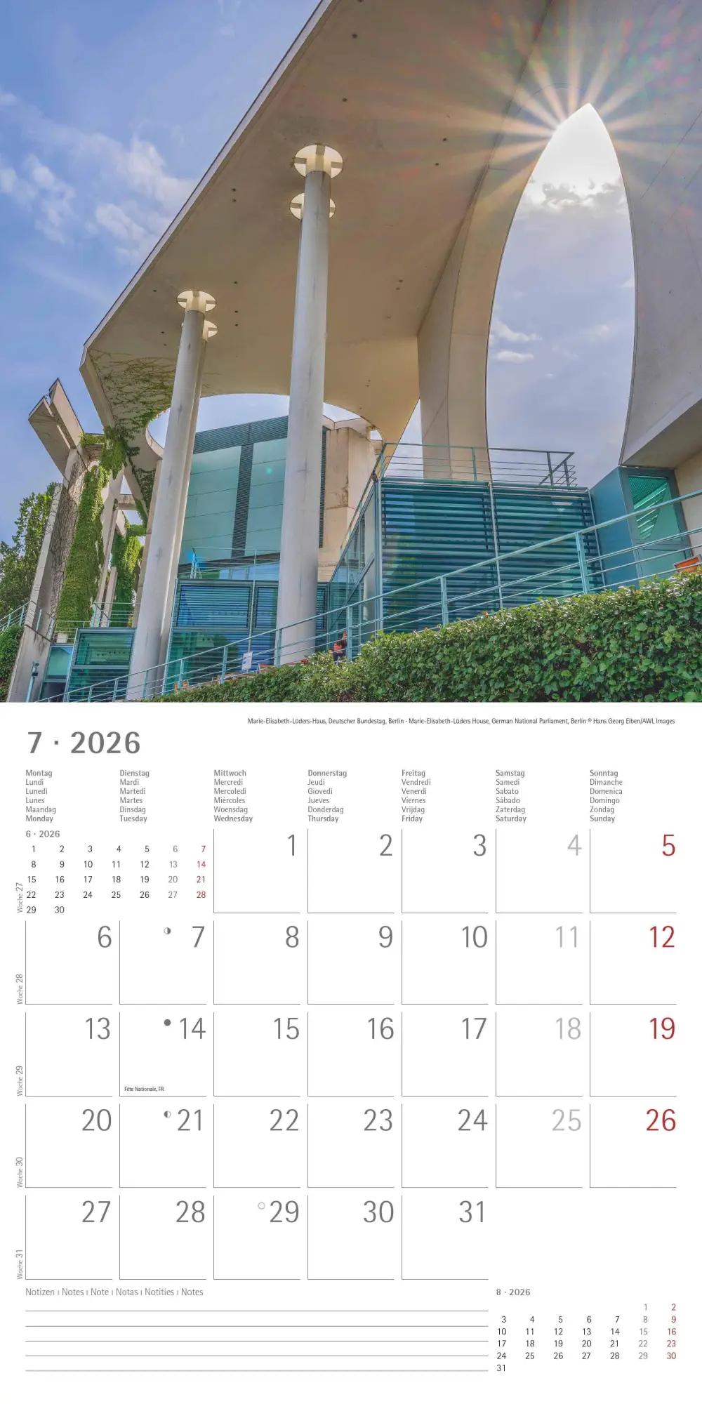 Bild: 4069095003361 | Alpha Edition - Deutschland 2026 Broschürenkalender, 30x30cm,...