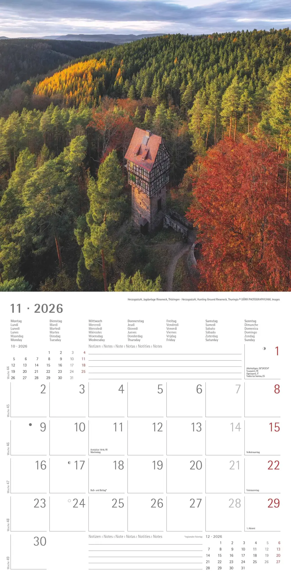 Bild: 4069095003361 | Alpha Edition - Deutschland 2026 Broschürenkalender, 30x30cm,...