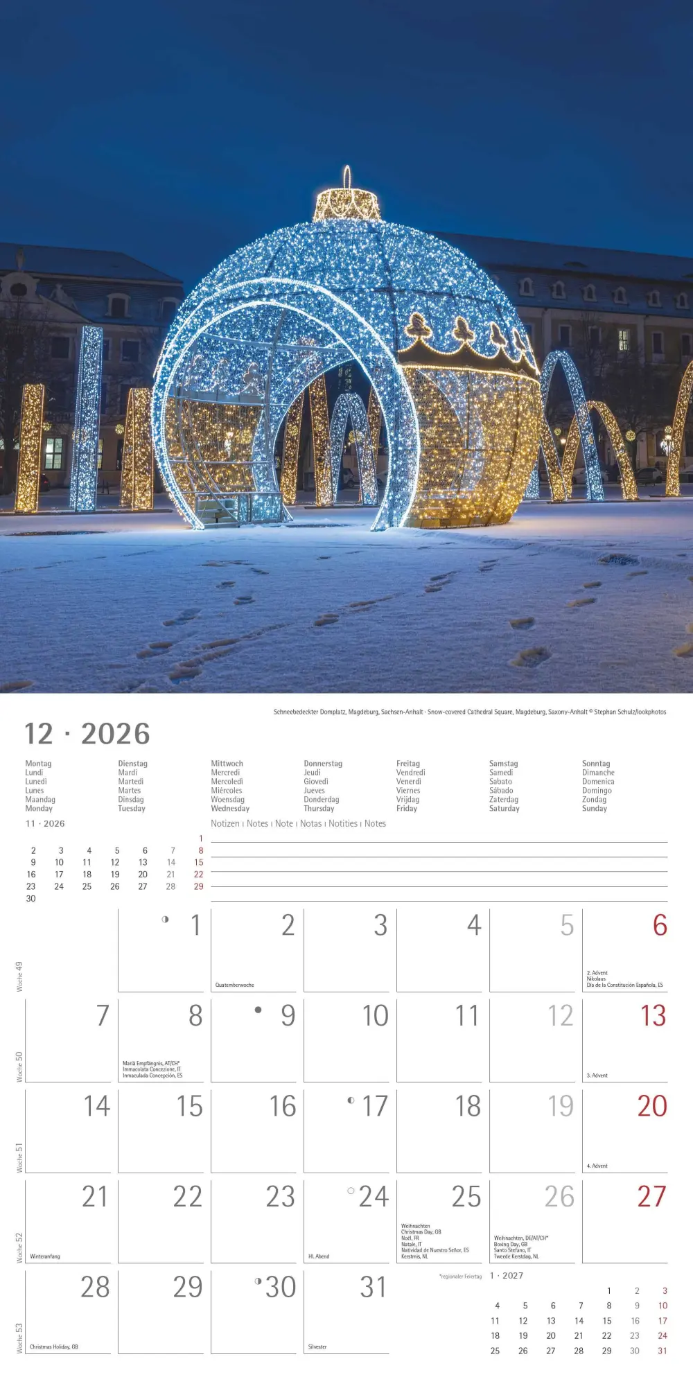 Bild: 4069095003361 | Alpha Edition - Deutschland 2026 Broschürenkalender, 30x30cm,...