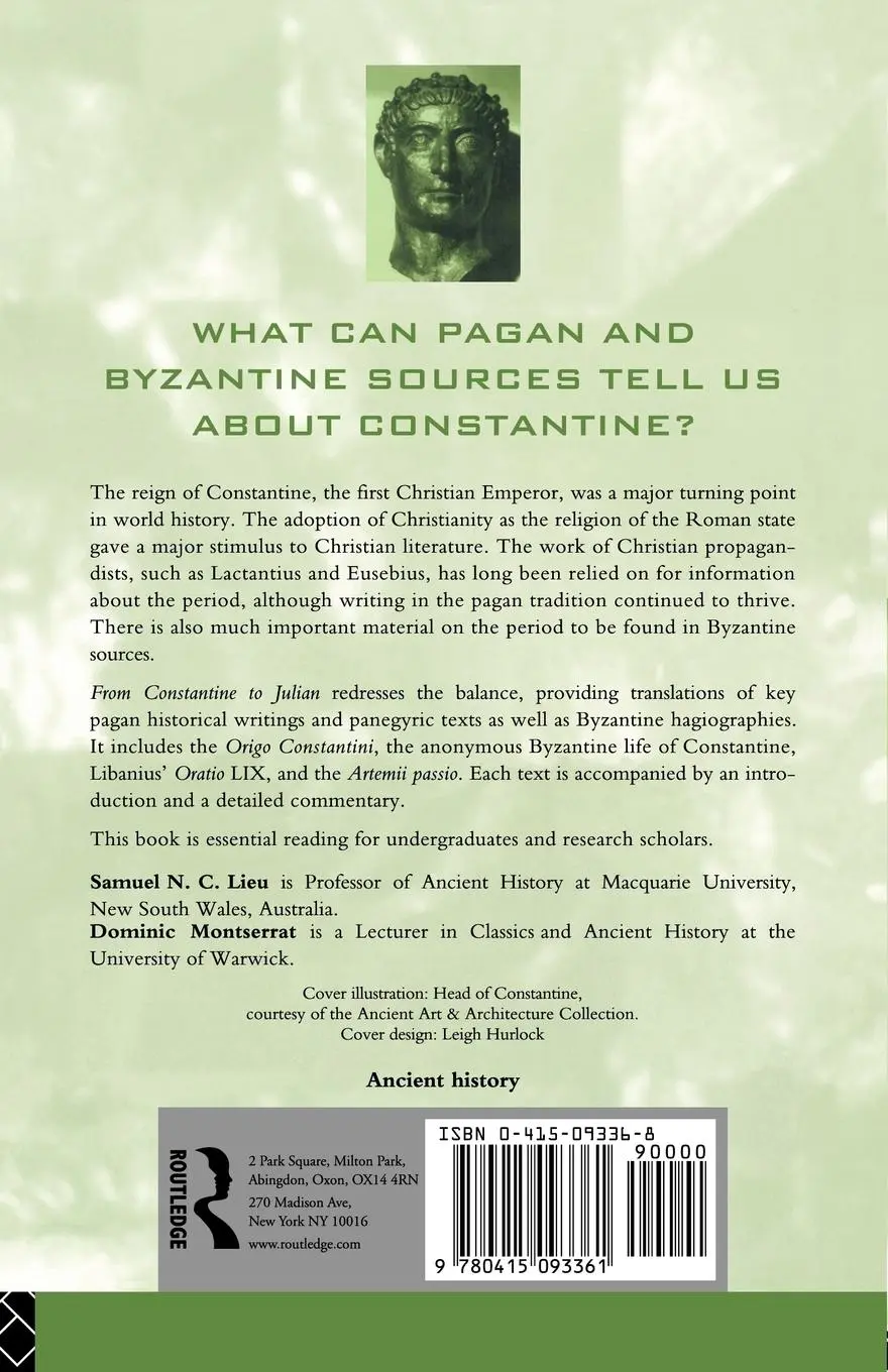 Rückseite: 9780415093361 | From Constantine to Julian | Samuel Lieu (u. a.) | Taschenbuch | 1996