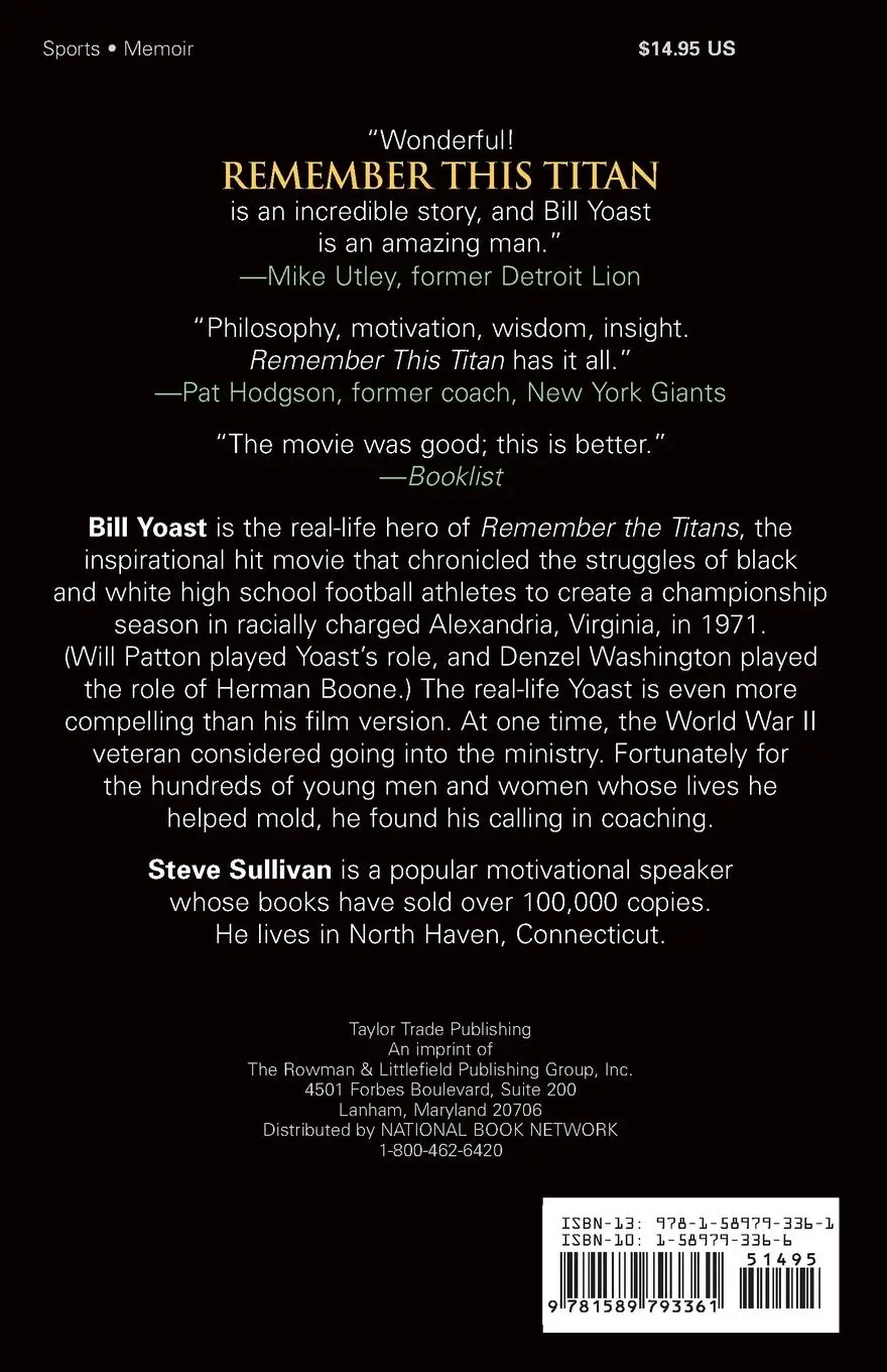 Rückseite: 9781589793361 | Remember This Titan | Steve Sullivan | Taschenbuch | Englisch | 2007