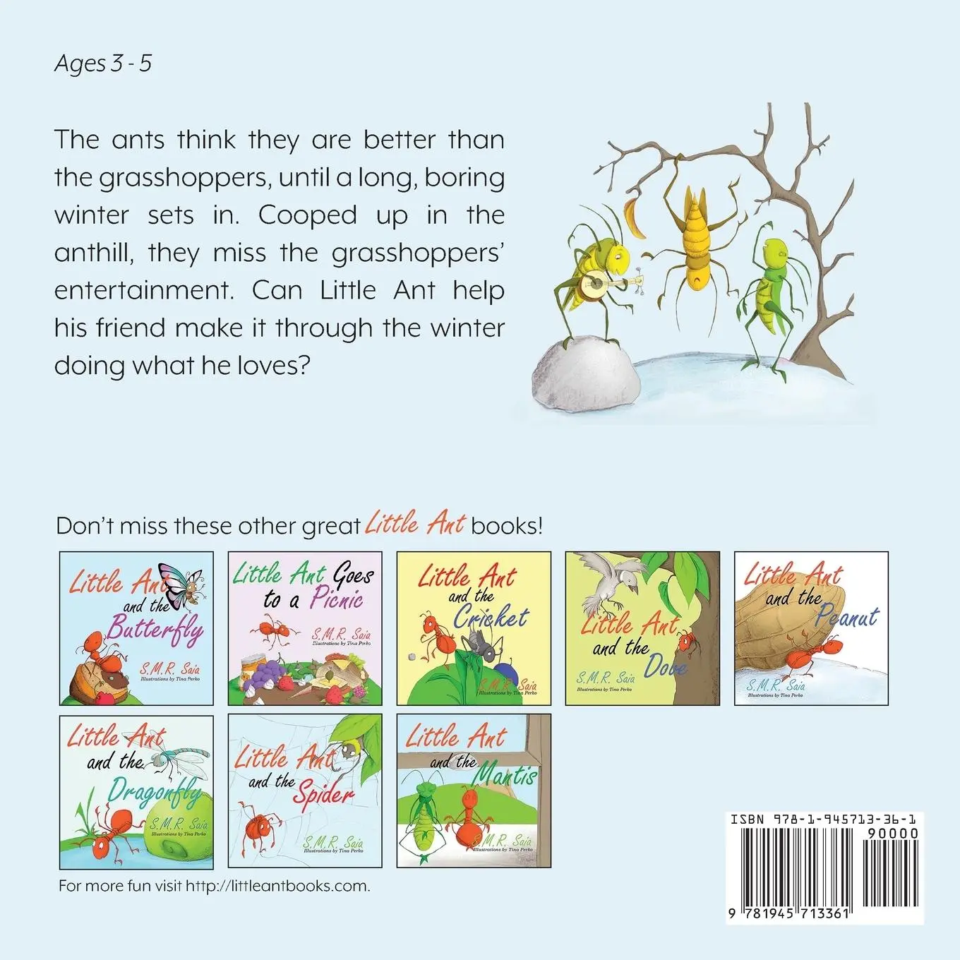 Rückseite: 9781945713361 | Little Ant and the Grasshopper | S. M. R. Saia (u. a.) | Taschenbuch
