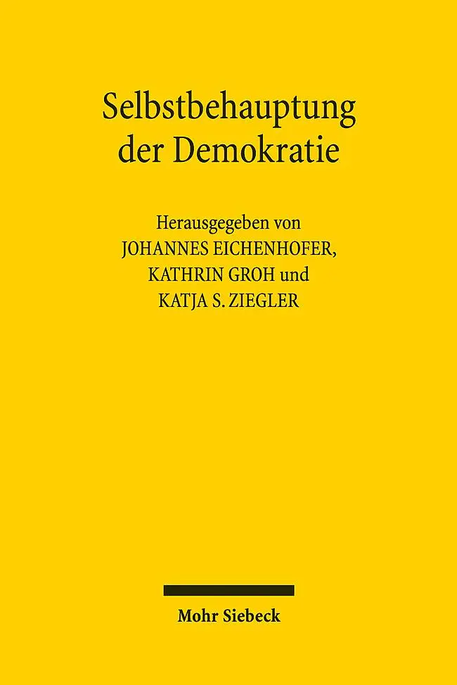 Cover: 9783161643361 | Selbstbehauptung der Demokratie | Freundesgabe für Christoph Gusy