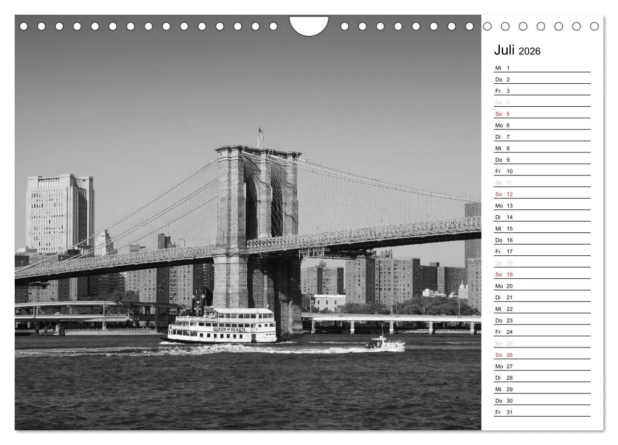 Bild: 9783457993361 | New York (Wandkalender 2026 DIN A4 quer), CALVENDO Monatskalender
