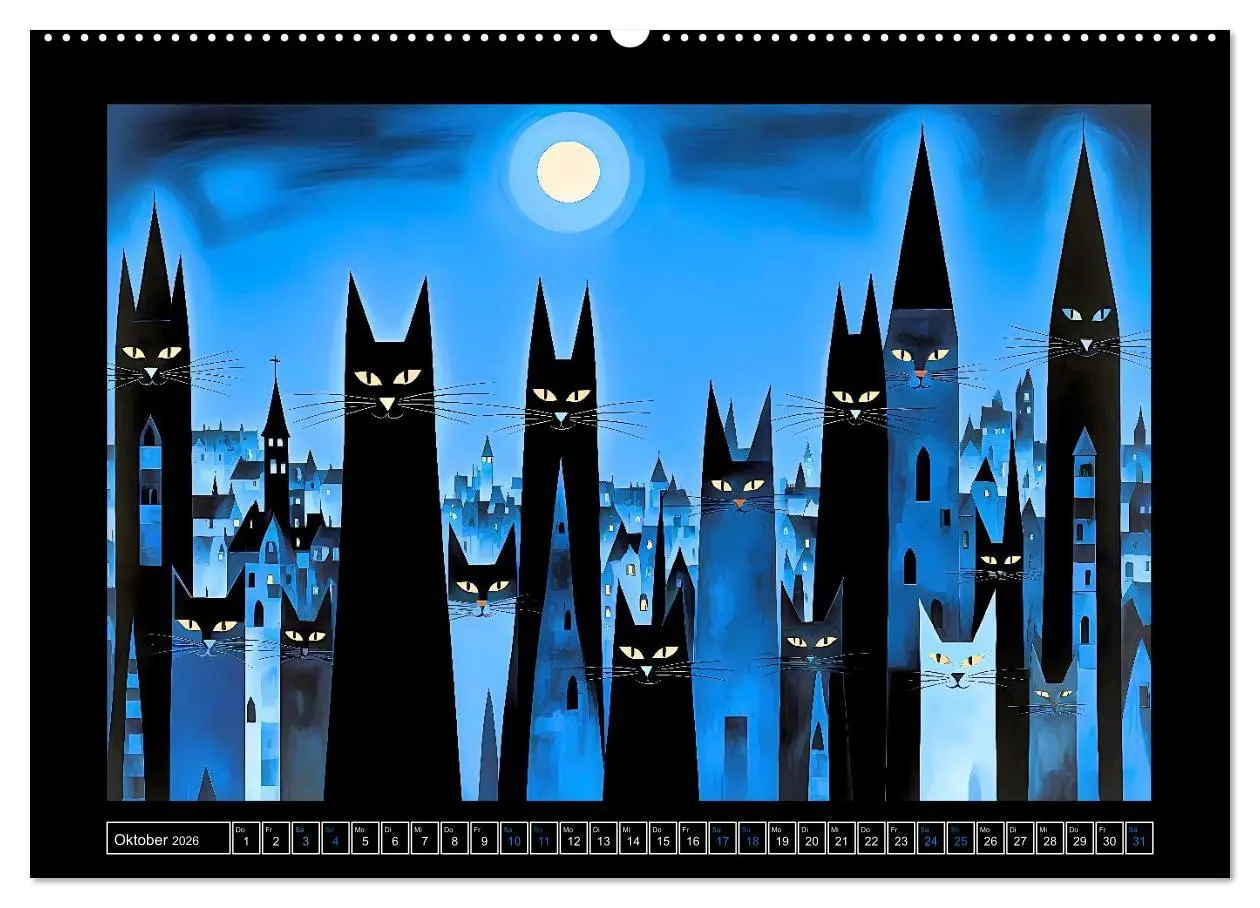 Bild: 9783516603361 | Schnurrendes Katzengetümmel (Wandkalender 2026 DIN A2 quer),...
