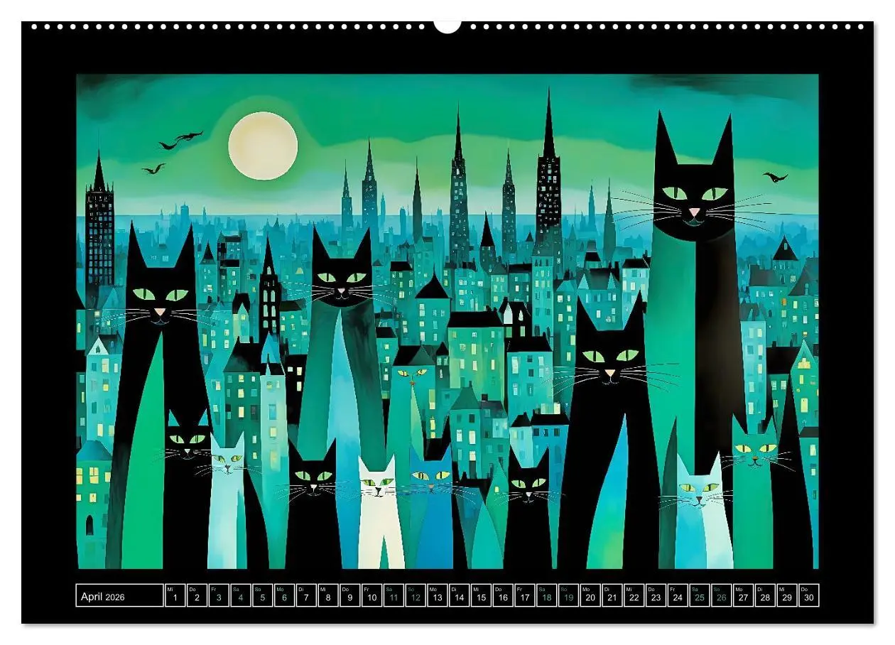 Bild: 9783516603361 | Schnurrendes Katzengetümmel (Wandkalender 2026 DIN A2 quer),...