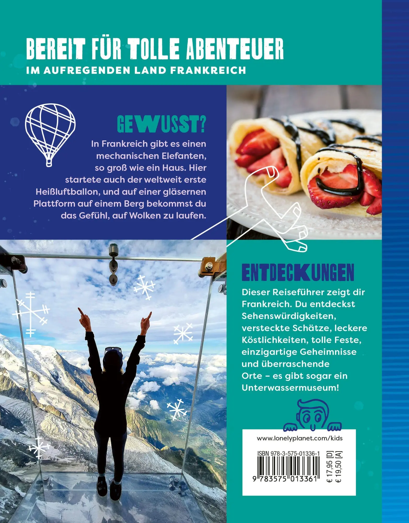 Rückseite: 9783575013361 | LONELY PLANET Kinderreiseführer Der Guide für Kids Frankreich | Buch