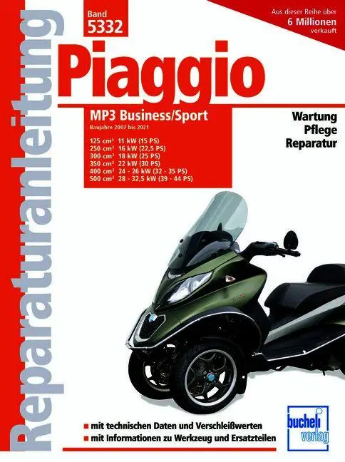 Cover: 9783716823361 | Piaggio MP3 Business/Sport | Baujahre 2007 bis 2021 | Pandikow | Buch