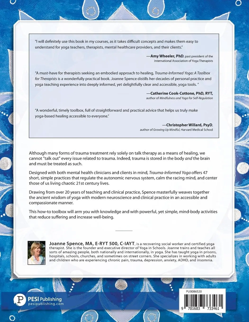 Rückseite: 9781683733461 | Trauma-Informed Yoga | Joanne Spence | Taschenbuch | Englisch | 2021