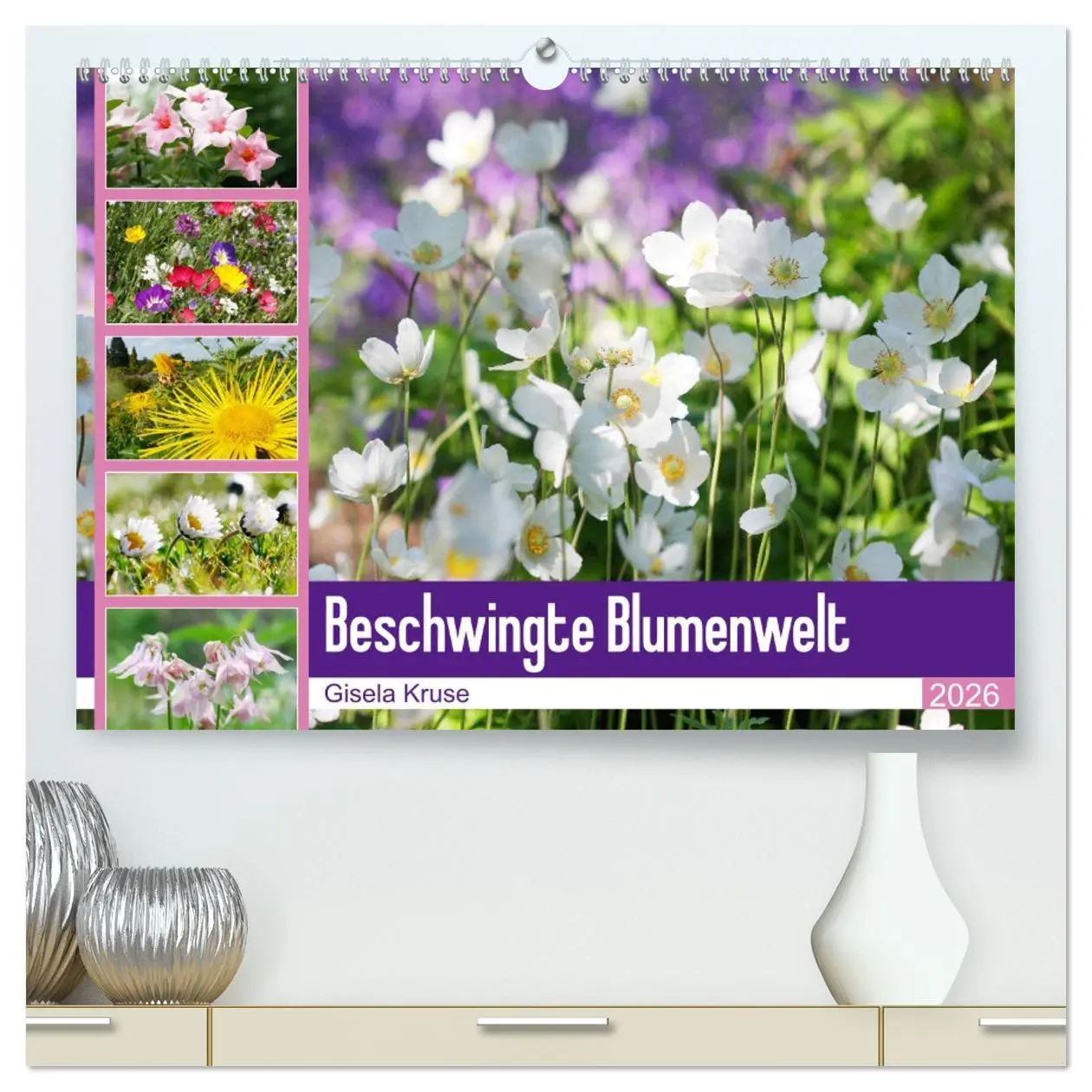 Cover: 9783457673461 | Beschwingte Blumenwelt (hochwertiger Premium Wandkalender 2026 DIN...