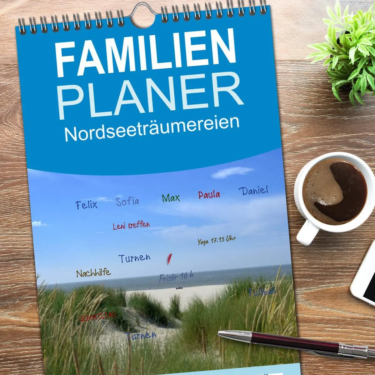 Bild: 9783516523461 | Familienplaner 2026 - Nordseeträumereien mit 5 Spalten...