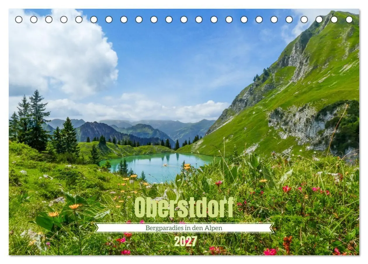 Cover: 9783569303461 | Oberstdorf - Bergparadies in den Alpen (Tischkalender 2027 DIN A5...