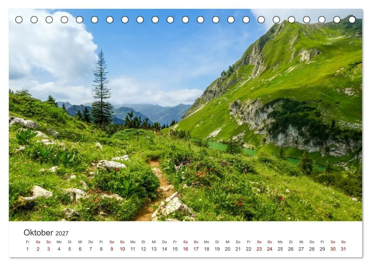 Bild: 9783569303461 | Oberstdorf - Bergparadies in den Alpen (Tischkalender 2027 DIN A5...