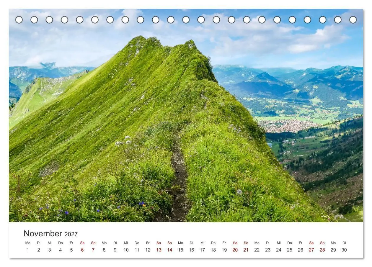 Bild: 9783569303461 | Oberstdorf - Bergparadies in den Alpen (Tischkalender 2027 DIN A5...