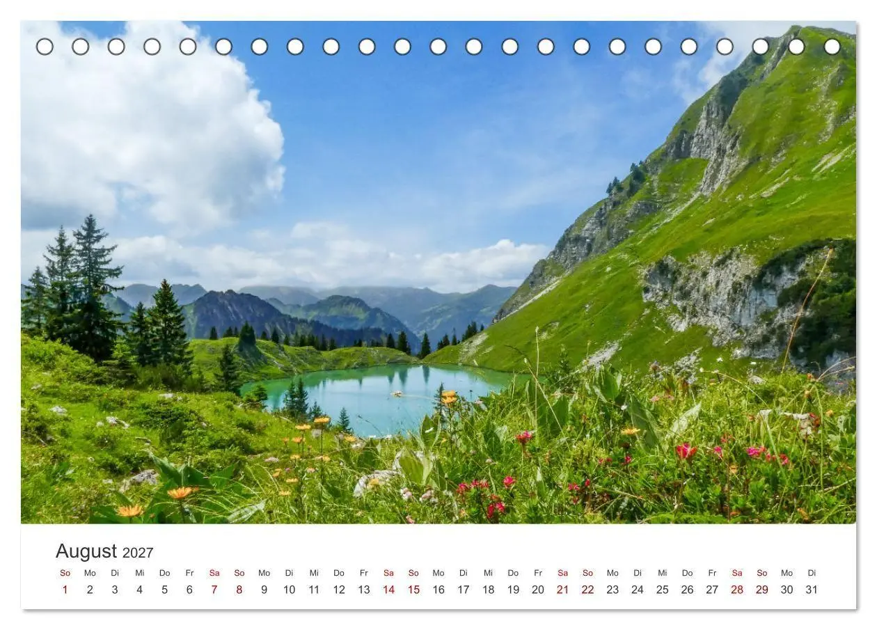 Bild: 9783569303461 | Oberstdorf - Bergparadies in den Alpen (Tischkalender 2027 DIN A5...