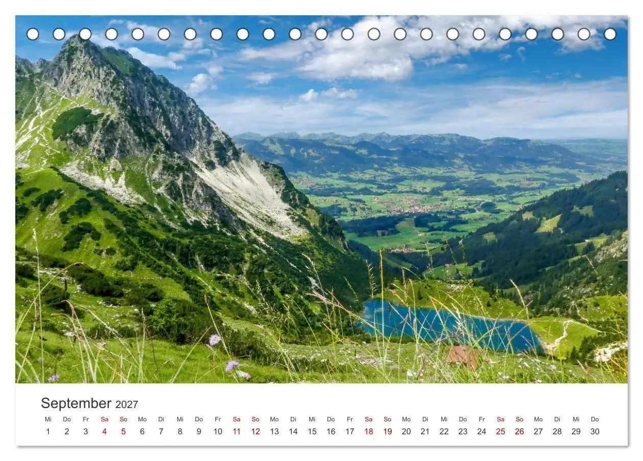 Bild: 9783569303461 | Oberstdorf - Bergparadies in den Alpen (Tischkalender 2027 DIN A5...
