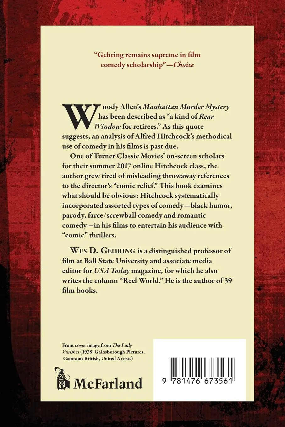Rückseite: 9781476673561 | Hitchcock and Humor | Modes of Comedy in Twelve Defining Films | Buch