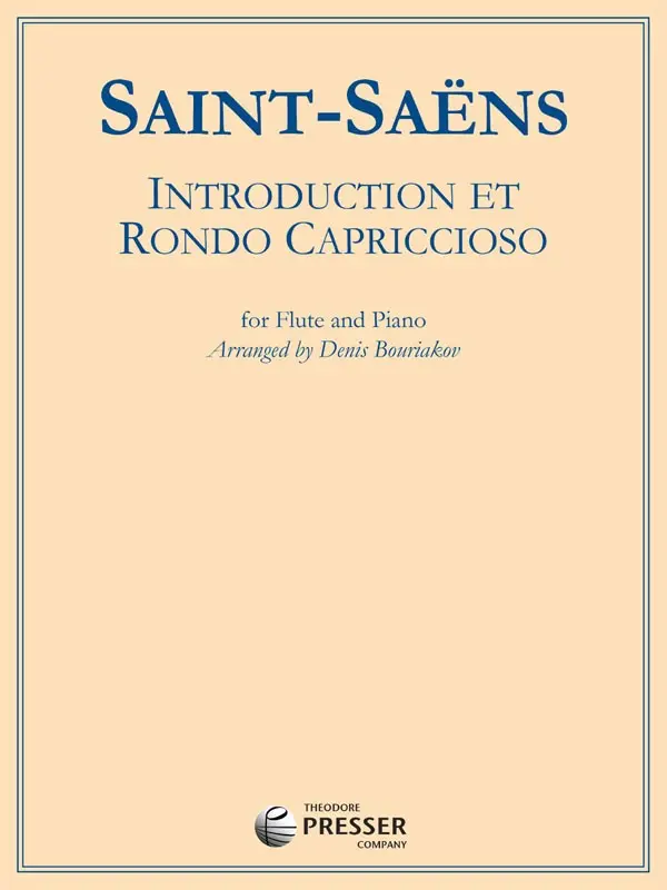 Cover: 9781598063561 | Introduction Et Rondo Caprccioso | For Flute and Piano | Saint-Saens