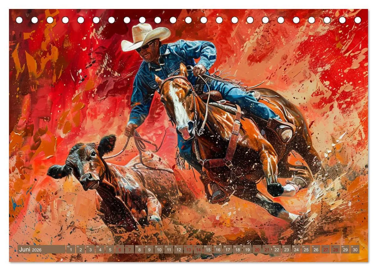 Bild: 9783457423561 | Pferde, Staub und Freiheit (Tischkalender 2026 DIN A5 quer),...