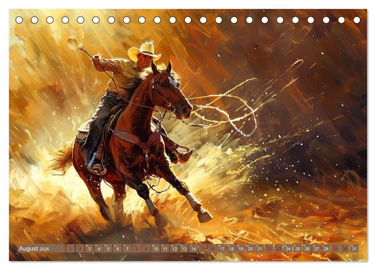 Bild: 9783457423561 | Pferde, Staub und Freiheit (Tischkalender 2026 DIN A5 quer),...
