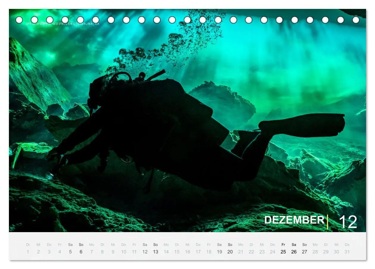 Bild: 9783457663561 | Cenoten Tauchen (Tischkalender 2026 DIN A5 quer), CALVENDO...