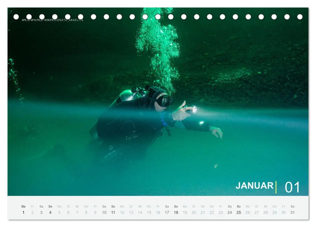 Bild: 9783457663561 | Cenoten Tauchen (Tischkalender 2026 DIN A5 quer), CALVENDO...