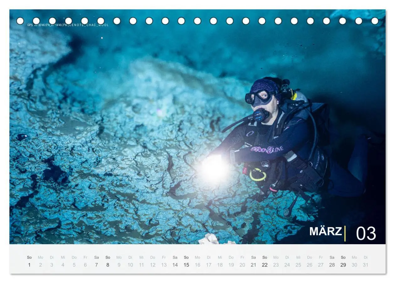 Bild: 9783457663561 | Cenoten Tauchen (Tischkalender 2026 DIN A5 quer), CALVENDO...
