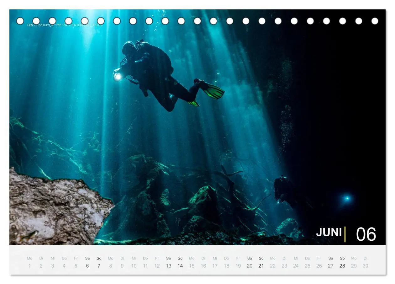 Bild: 9783457663561 | Cenoten Tauchen (Tischkalender 2026 DIN A5 quer), CALVENDO...