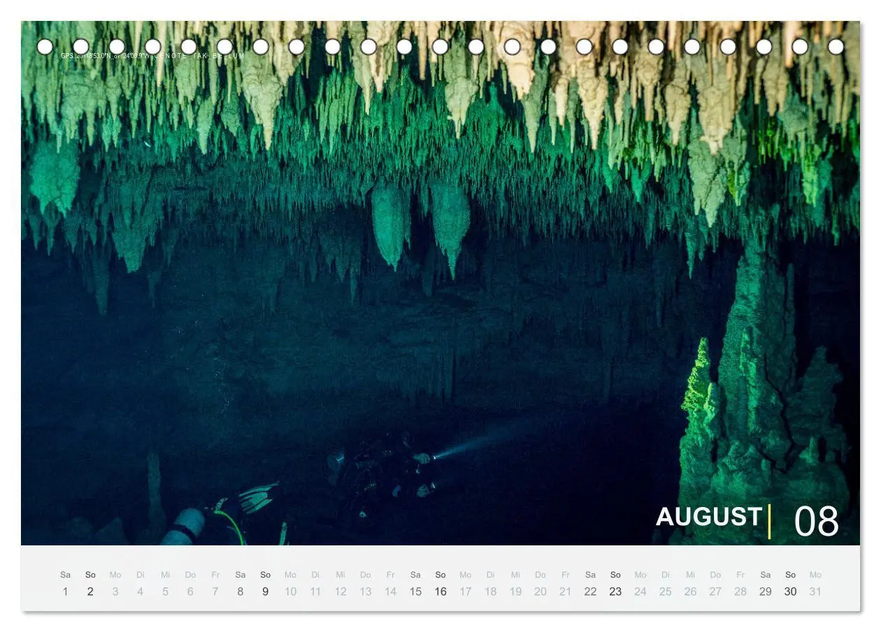 Bild: 9783457663561 | Cenoten Tauchen (Tischkalender 2026 DIN A5 quer), CALVENDO...