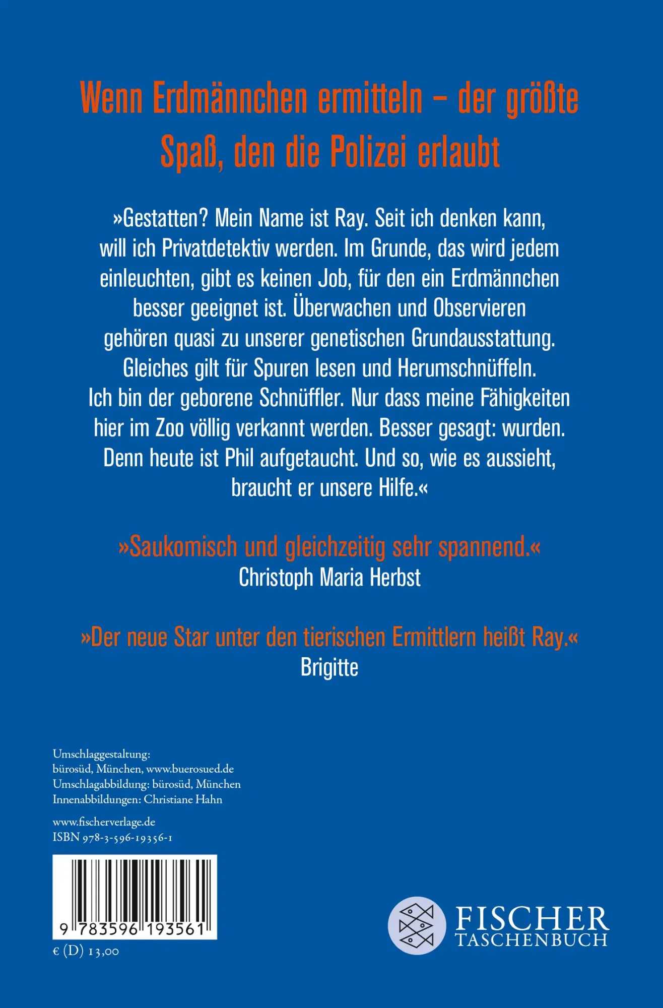 Rückseite: 9783596193561 | Ausgefressen | Moritz Matthies | Taschenbuch | Erdmännchen-Krimi