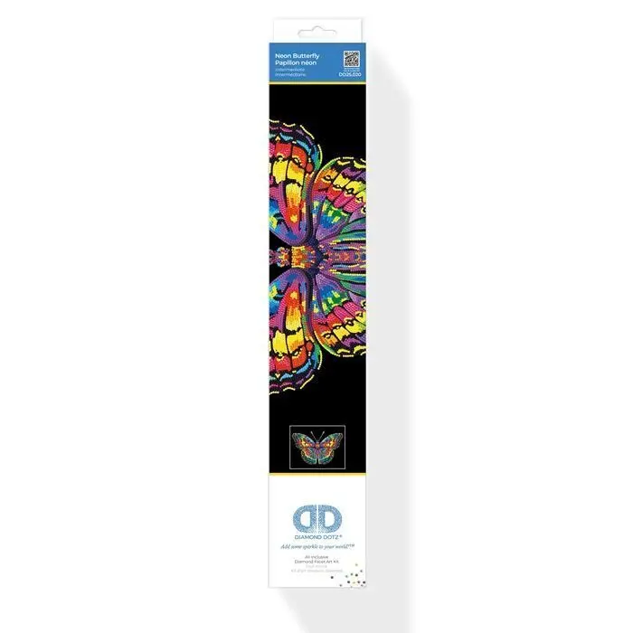 Bild: 4895225943661 | DIAMOND DOTZ - Diamond Painting Neon Schmetterling | Kit (Bastelset)