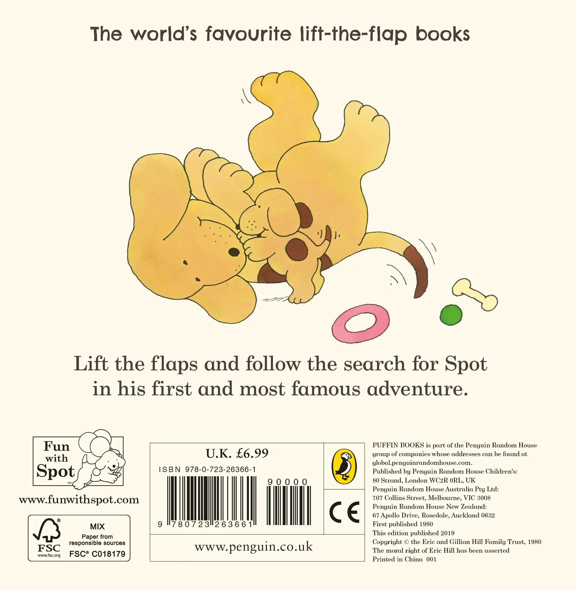Rückseite: 9780723263661 | Where's Spot? | Eric Hill | Buch | 24 S. | Englisch | 2009