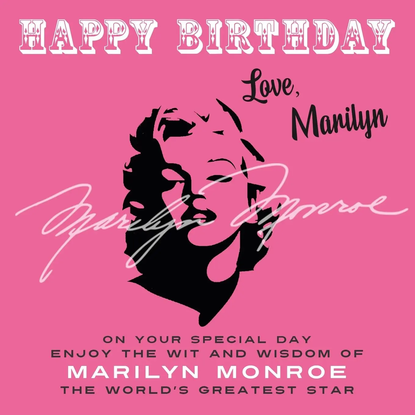 Cover: 9781915393661 | Happy Birthday-Love, Marilyn: On Your Special Day, Enjoy the Wit...