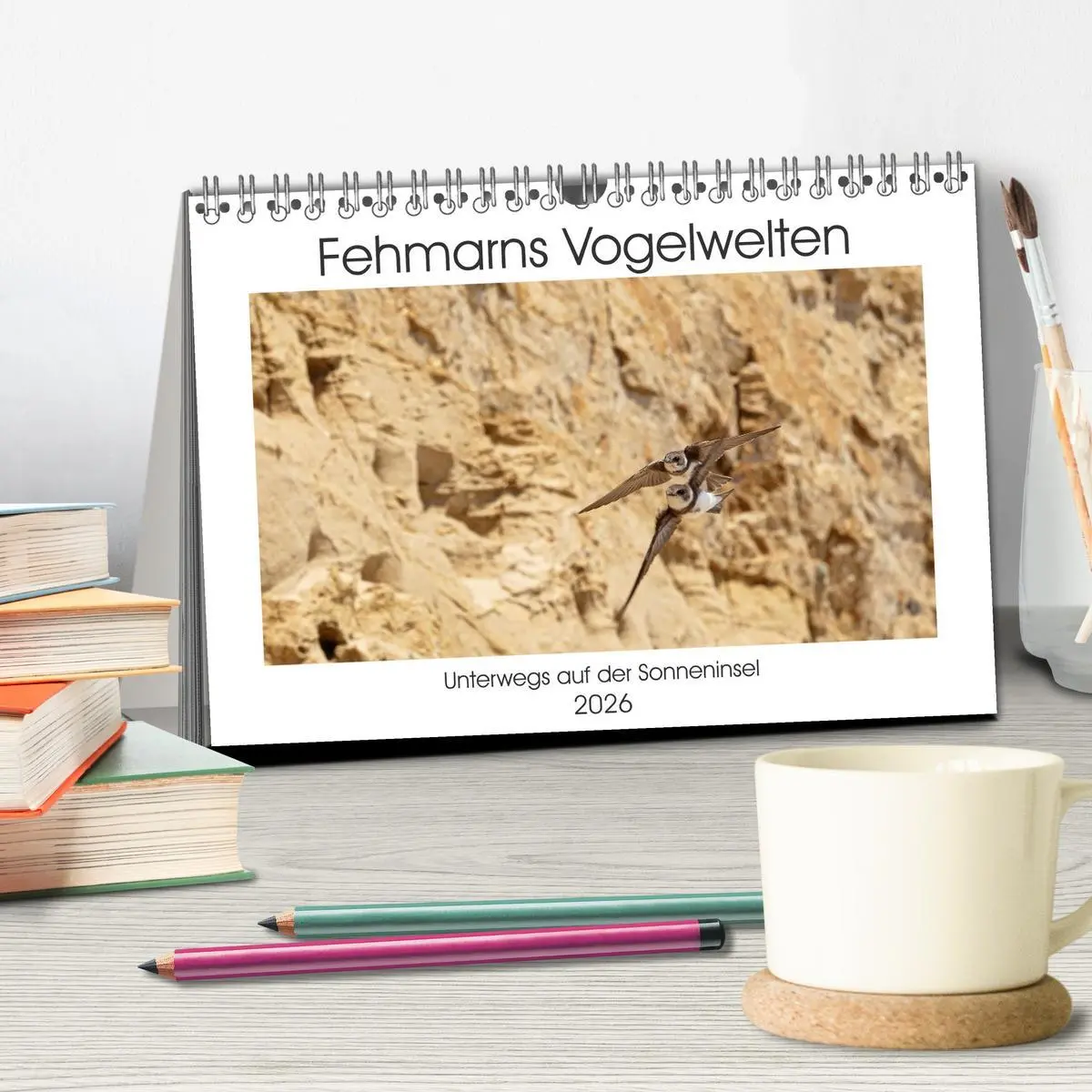 Bild: 9783457653661 | Fehmarn Vogelwelten (Tischkalender 2026 DIN A5 quer), CALVENDO...