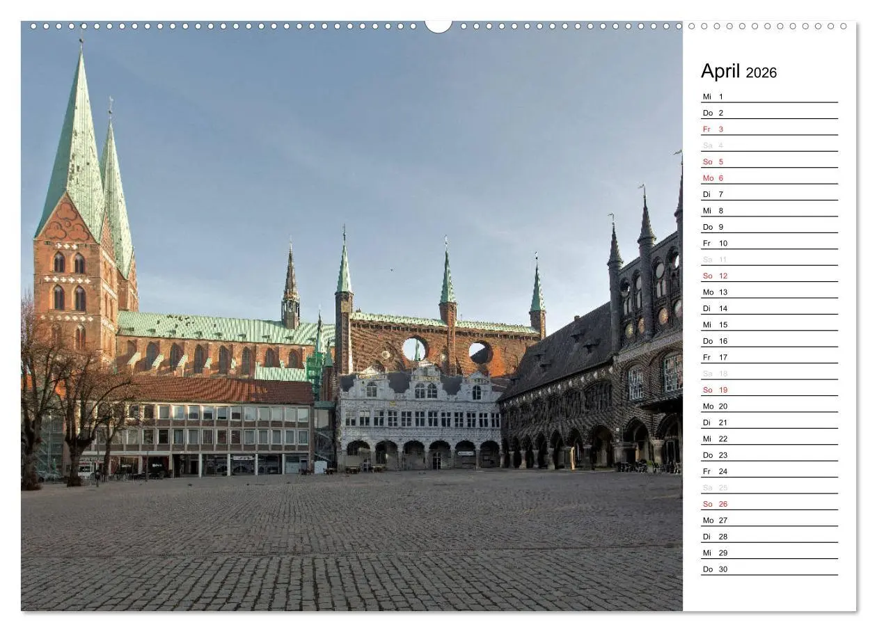 Bild: 9783516123661 | Hansestadt Lübeck / Geburtstagskalender (Wandkalender 2026 DIN A2...